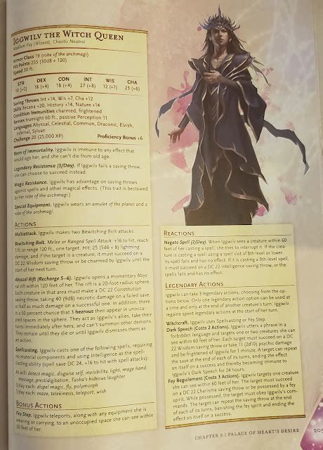 The Evil Influence of Iggwipv, the Witch Queen on the World of Dungeons and Dragons 5e
